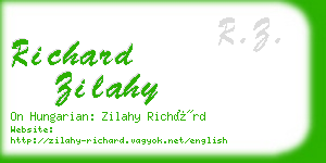 richard zilahy business card